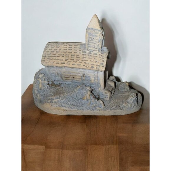 Georgia Marble Handcrafted Mini Church Sculpture By R. Ruth 1986 - Picture 4 of 9